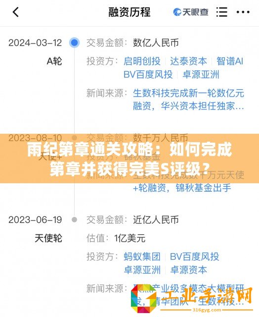 雨紀(jì)第章通關(guān)攻略：如何完成第章并獲得完美S評(píng)級(jí)？