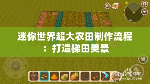 迷你世界超大農(nóng)田制作流程：打造梯田美景