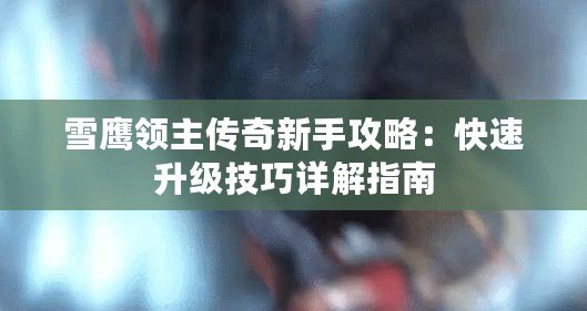 雪鷹領(lǐng)主傳奇新手攻略：快速升級技巧詳解指南
