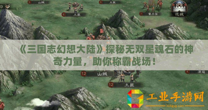 《三國志幻想大陸》探秘無雙星魂石的神奇力量，助你稱霸戰(zhàn)場！