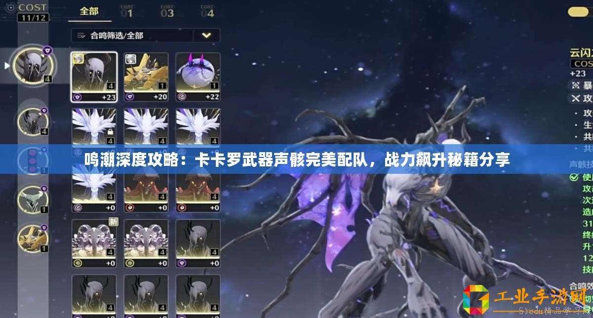 鳴潮深度攻略：卡卡羅武器聲骸完美配隊(duì)，戰(zhàn)力飆升秘籍分享