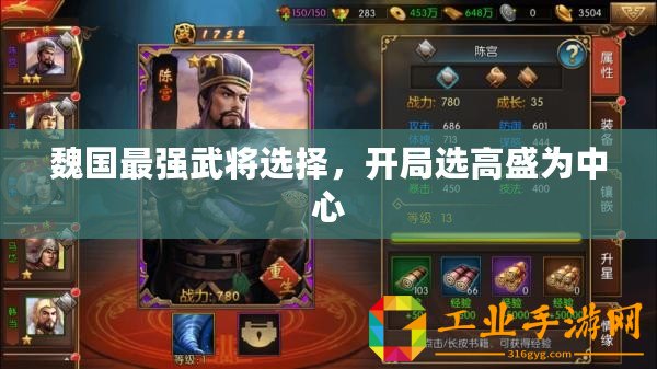 魏國最強(qiáng)武將選擇，開局選高盛為中心