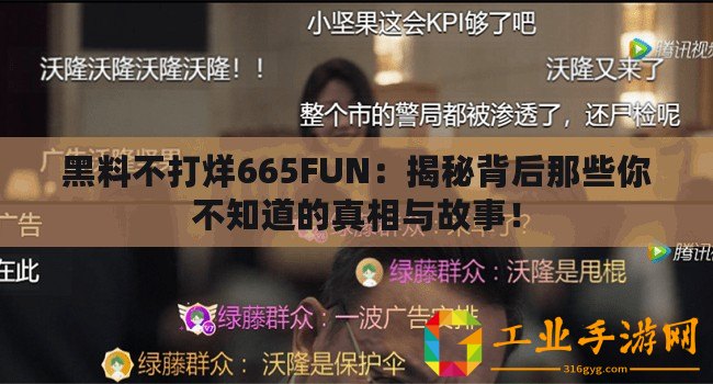 黑料不打烊665FUN：揭秘背后那些你不知道的真相與故事！