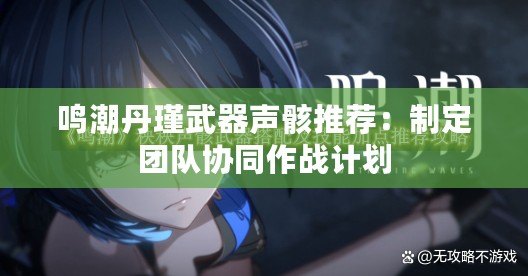 鳴潮丹瑾武器聲骸推薦：制定團(tuán)隊(duì)協(xié)同作戰(zhàn)計劃
