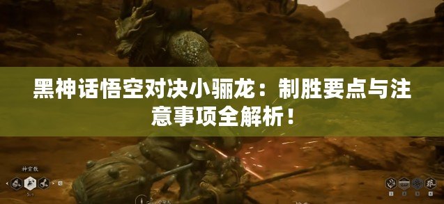 黑神話悟空對(duì)決小驪龍：制勝要點(diǎn)與注意事項(xiàng)全解析！